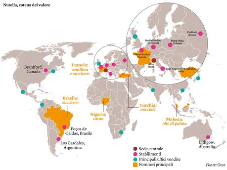 Nutella, all over the world