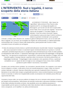 Sud e legalità, il nervo scoperto della storia italiana