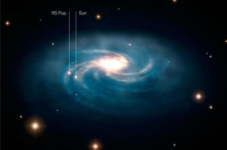 RS Puppis nella Via Lattea. Crediti: ESA/Hubble & ESO