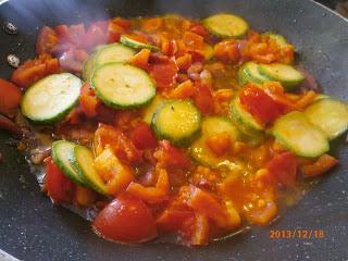 Pasta con Zucchine, Pancetta e Pomodorini