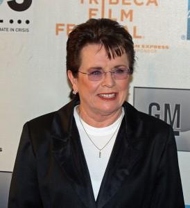 Billie Jean King testimonial americana a Sochi 2014. 