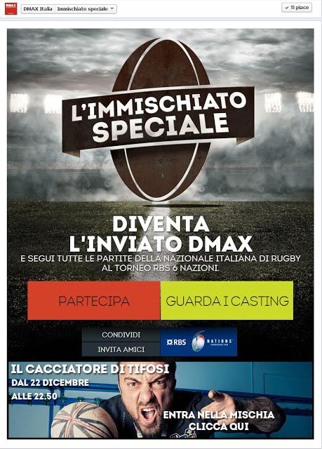 L'Immschiato Speciale seleziona il Social Reporter che seguirà per Dmax la Nazionale di Rugby al Sei Nazioni