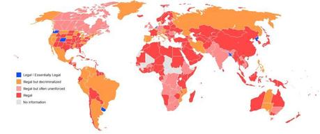 Status legale della cannabis nel mondo