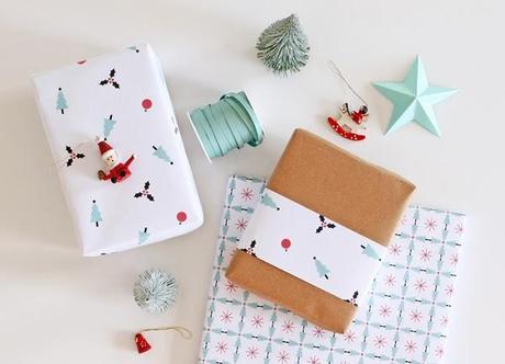 Christmas wrapping paper free printable