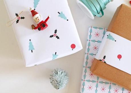 Christmas wrapping paper free printable
