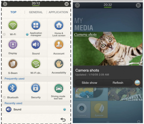 Schermata 2013 12 19 alle 22.12.06 614x532 Samsung e i primi smartphone con Tizen: ecco gli screenshot del nuovo OS
