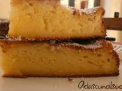 Torta mele cremosa, pesche sciroppate ricotta
