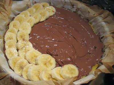 Torta al cous cous con Nutella e banane