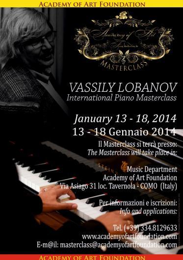 International Piano Masterclass - Vassily Lobanov - Gennaio 13-18 2014