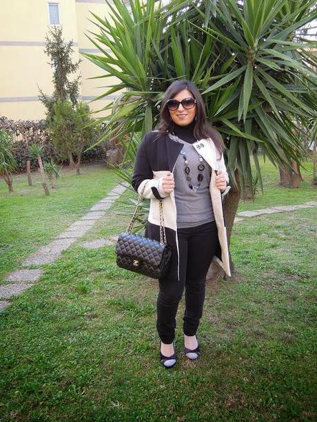 Outfit black and white da colloquio di lavoro