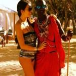 Elisabetta Gregoraci, vacanze di Natale in Kenya