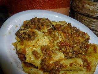 maltagliati lenticchie e pomodoro