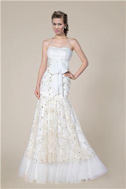 Luxury Sequins Trumpet Floor-length Sweetheart Wedding Dress