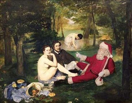 Babbo Natale nei dipinti famosi - Manet