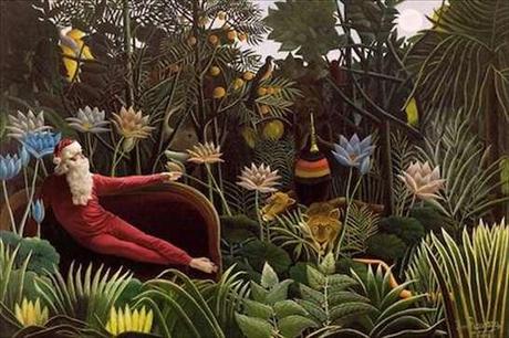 Babbo Natale nei dipinti famosi - Henri Rousseau