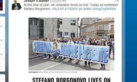 Blatter, tweet per Stefano Borgonovo