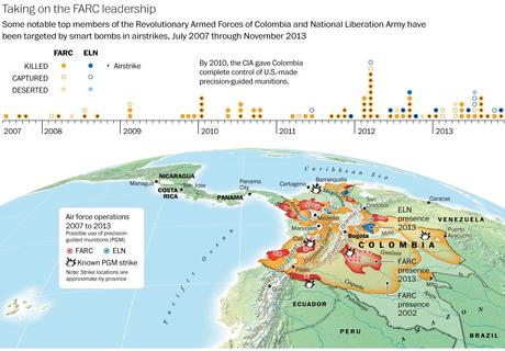 La Cia ha aiutato la Colombia contro le Farc