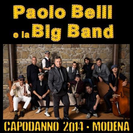 La carica di Paolo Belli e la Big Band per il capodanno 2014 in piazza grande a Modena.