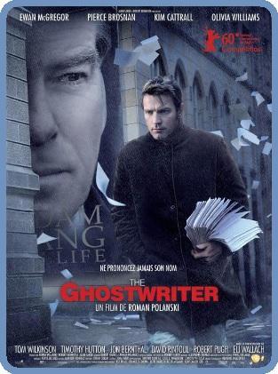 L'uomo nell'ombra (The Ghost Writer) Le Liste - Film su scrittori e scrittura (terza di tre parti)