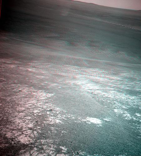 Opportunity sol 3514 NavCam anaglyph