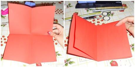 Tutorial albero di Natale realizzato con le palline e cartoncini d'auguri