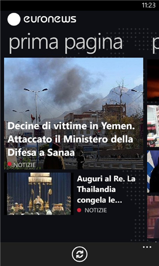  euronews arriva ufficialmente sui terminali WP8