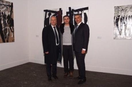 Lo stilista Gianluca Mannara con i Manager Giorgio Mazzone e Carlo Bugherini