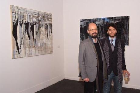 Il curatore Tommaso Strinati con il produttore della Mostra Anselmo Chzioniti