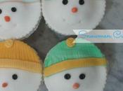 It’s winter time: snowmen cupcakes