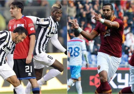 Juve e Roma a forza 4, derby all’Inter