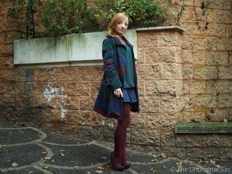 check coat, cappotto quadri, cappotto tartan, fashion blogger, outfit post, outfit, fashion blogger roma, cappotto fashion