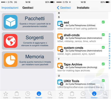 Cydia iOS 614x546 Novità per iPhone, iPad e iPod con Jailbreak: Cydia si aggiorna con la grafica di iOS 7