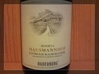 Südtiroler Blauburgunder Doc Hausmannhof Pinot Nero Riserva 2010 - Haderburg