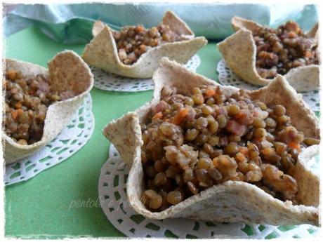 lenticchie di colfiorito cestini di pane integrale (2)