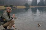 Trote grandi per grandi auguri! La pescata di Natale in laghetto