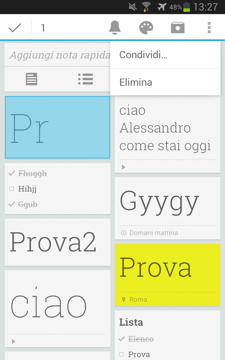 Google Keep: prendere note con Big G (Smartphone/Tablet)