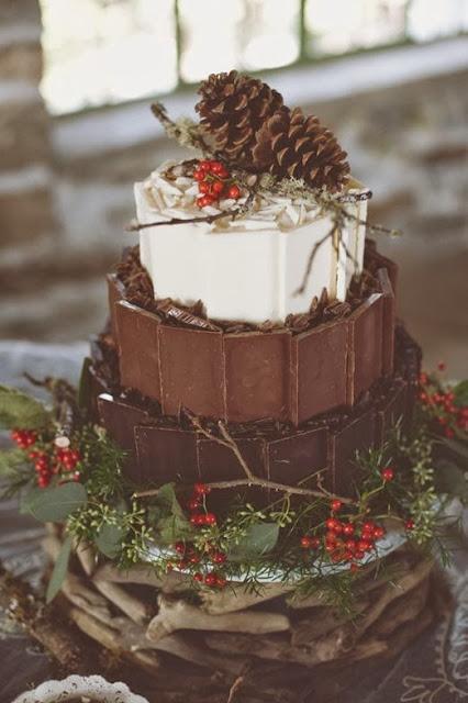 christmas wedding cakes