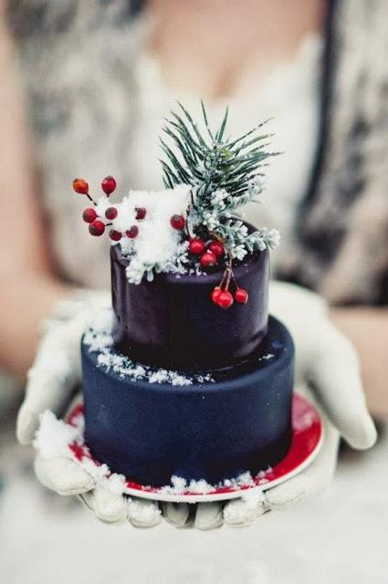 christmas wedding cakes