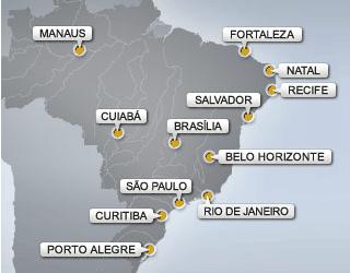 Brasil 2014 cities Qualche numero su Brasil 2014