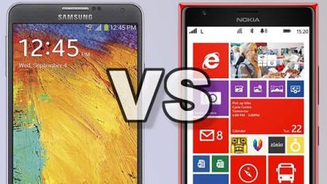 samsung galaxy note 3 vs nokia lumia 1520: video confronto