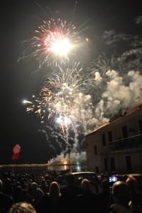 Stintino, fuochi d'artificio