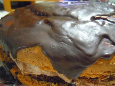 Torta al caffè e ganache di cioccolato