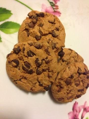 Cookies con gocce di cioccolato :ricetta per  biscottini deliziosi