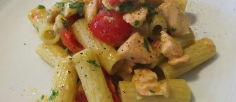 pasta salmone prosecco