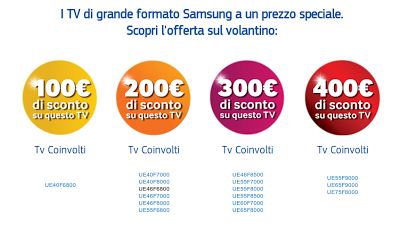 Promozione Samsung: fino a 400 euro di sconto su Smart TV