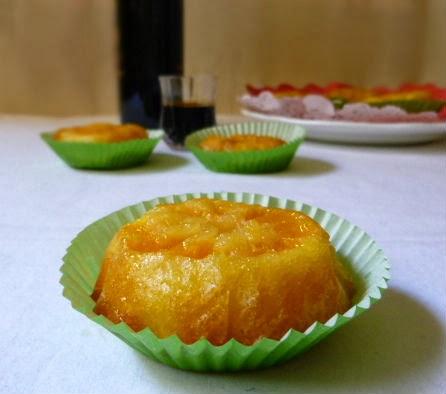 mini cake capovolti alle clementine