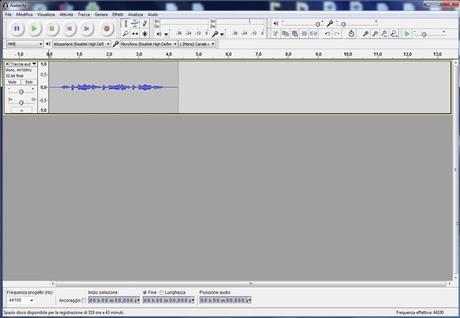 audacity-interfaccia