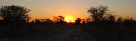 Tramonto in Botswana