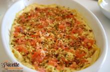 Lasagna al salmone con granella di pistacchi in crosta