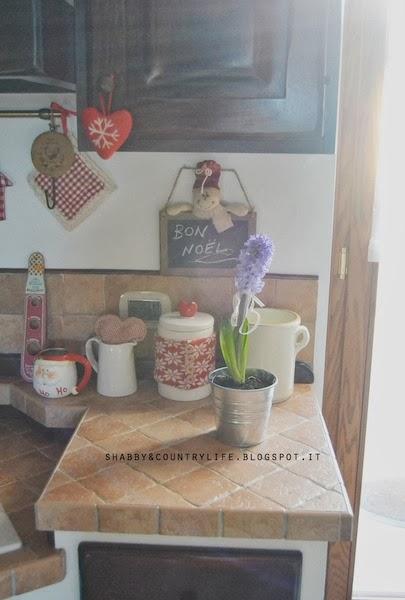 My home at Christmas [ a little of kitchen ]-shabby&countrylife.blogspot.it